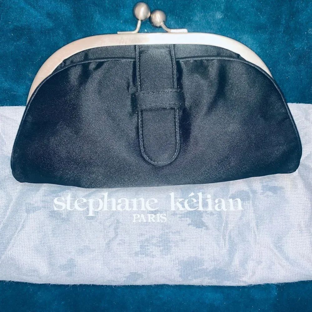Stephane Kelian Black Expandable Clutch